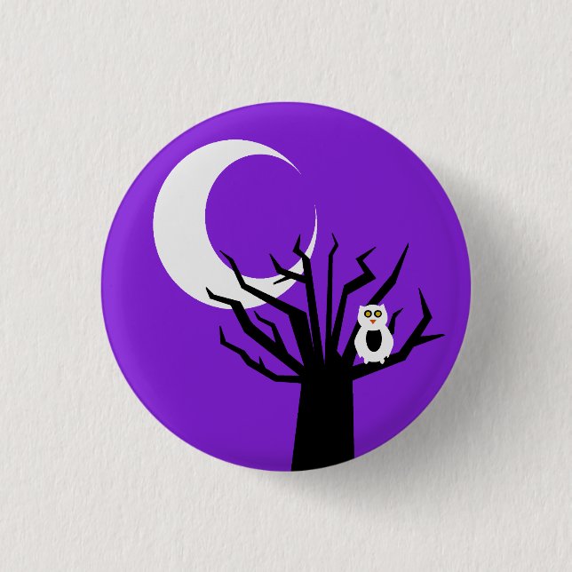 Zombie Owl of Doom Pinback Button (Front)