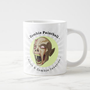 Zombie Paintball Giant Coffee Mug