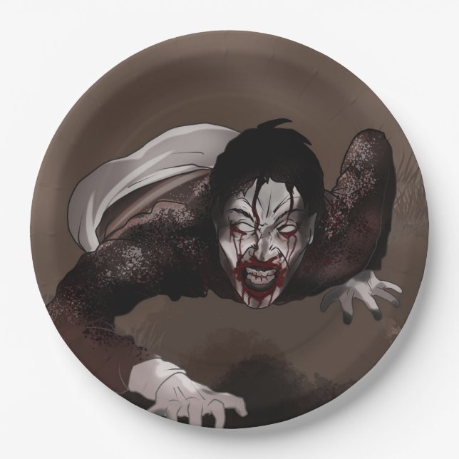 Zombie  paper plates (Front)