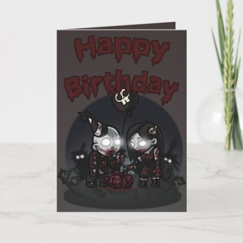 Zombie Party 2011 Birthday Card