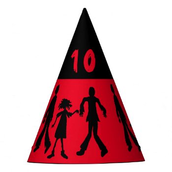 Zombie Party Age Template Hat by PartyPrep at Zazzle