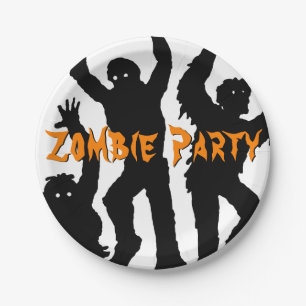 Zombie Party Halloween Party Paper Plates