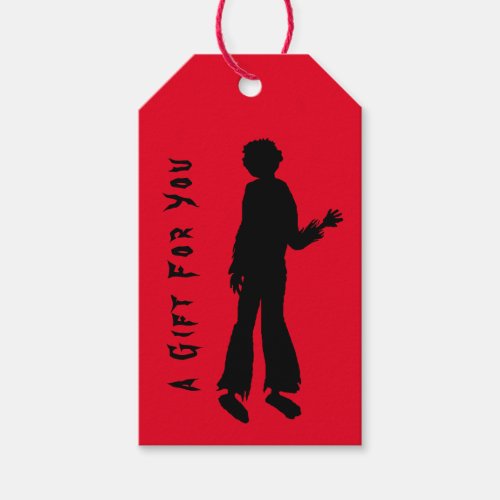 Zombie Party Kids Favor Gift Tags