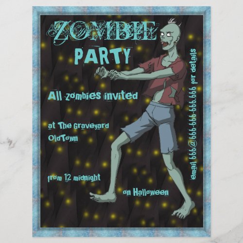 Zombie Party template for