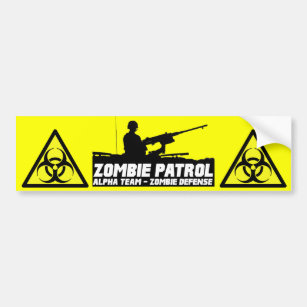 Zombie Patrol - Alpha Team Bumper Sticker