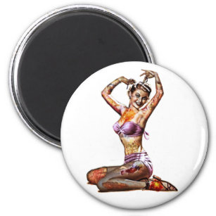 Zombie Pin Up Magnet