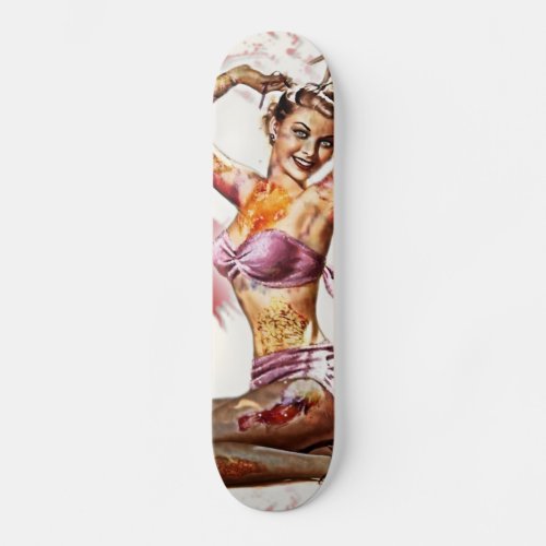 Zombie Pin Up Skateboard