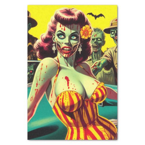 Zombie Pin_up Tissue Paper