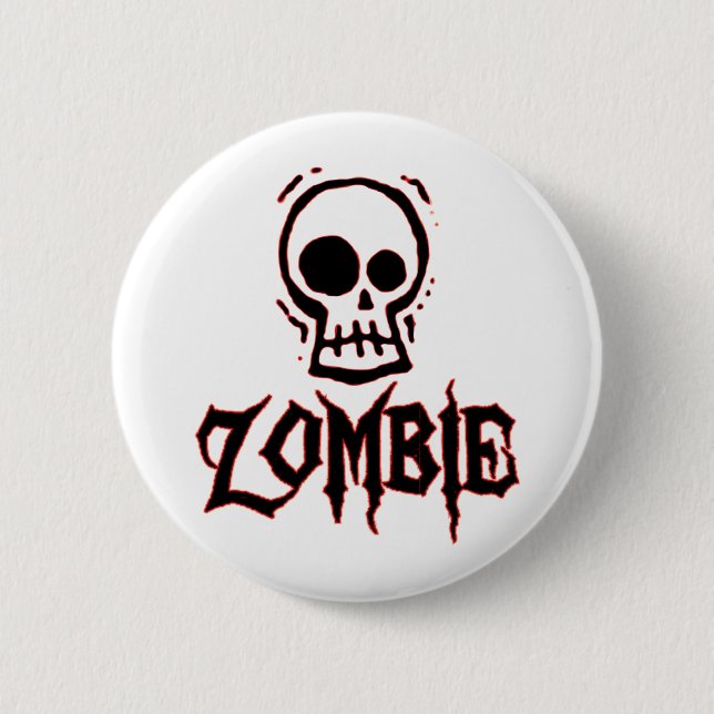 Zombie Pinback Button (Front)