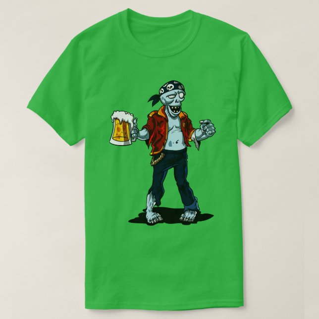 Zombie Pirate Party T-Shirt (Design Front)