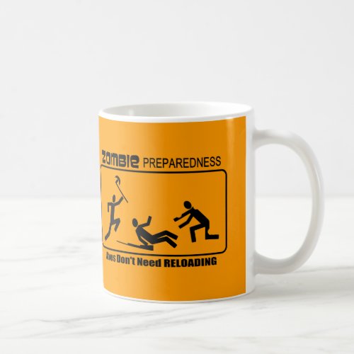 Zombie Preparedness Axes Reload Design Coffee Mug