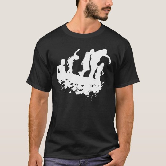 Zombie Procession Inverted Silhouette T Shirt
