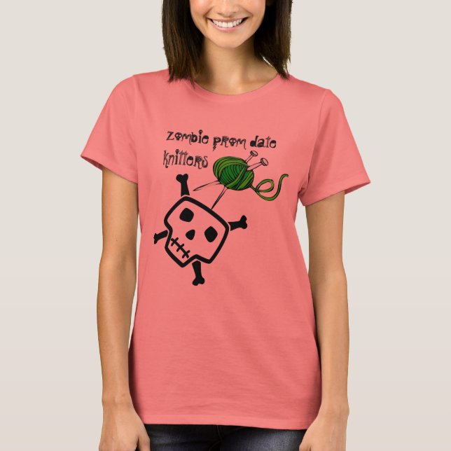 zombie prom date knitters T-Shirt (Front)