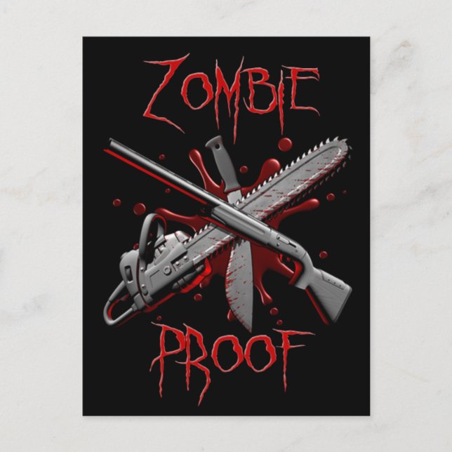 Zombie Proof Postcards (Front)