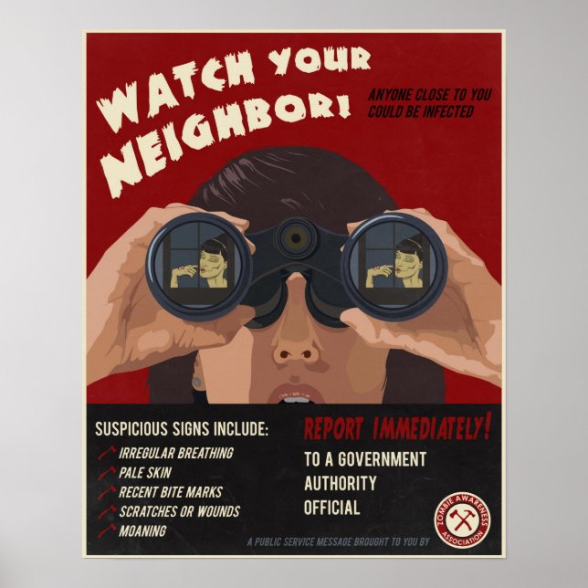 Zombie propaganda poster (Front)
