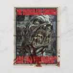 Zombie Propaganda Poster Postcard at Zazzle