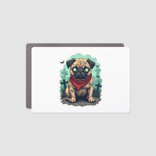 Zombie Pug Parade Car Magnet