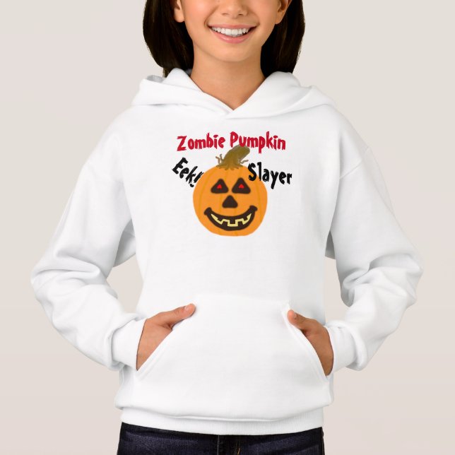 Zombie Pumpkin Slayer Hoodie (Front)
