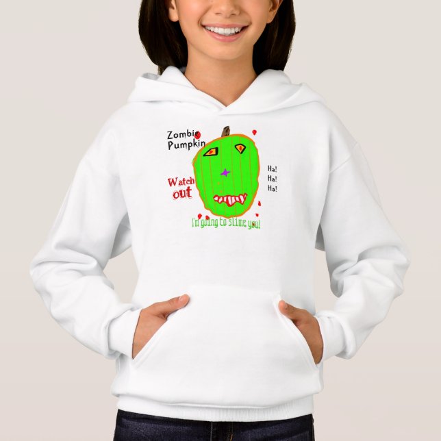 Zombie Pumpkin Slime Hoodie (Front)