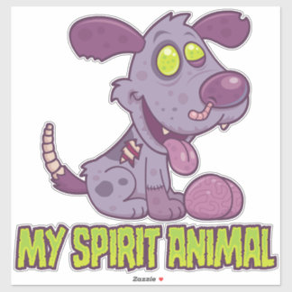Zombie Puppy Is My Spirit Animal Sticker
