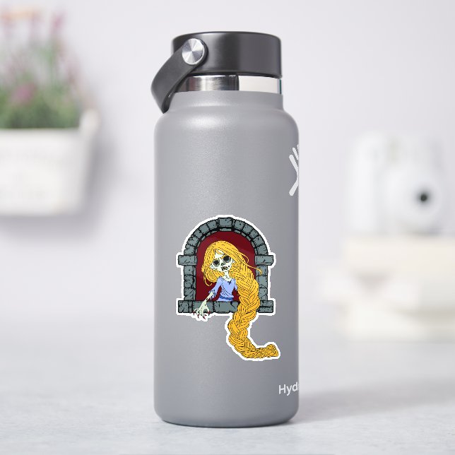 Zombie Rapunzel  Sticker (HydroFlask)