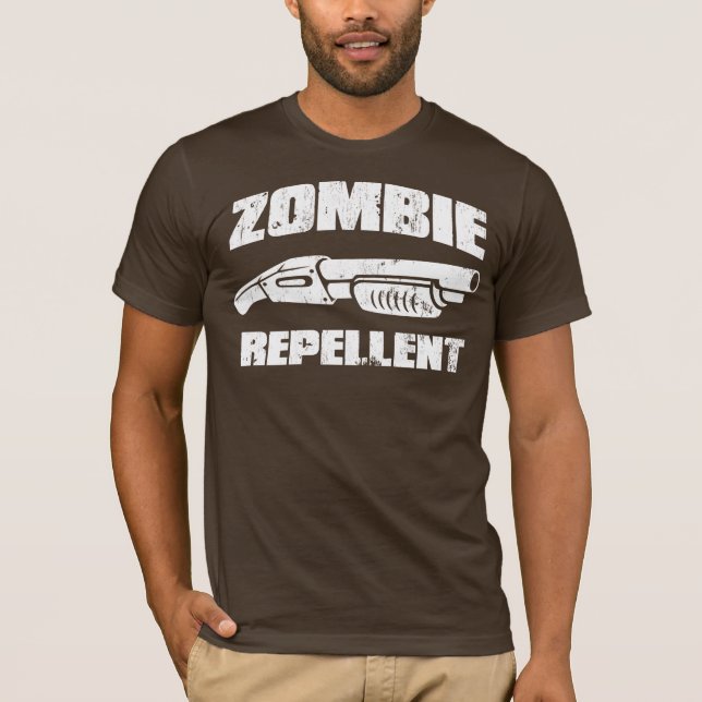 zombie repellent - the shotgun T-Shirt (Front)