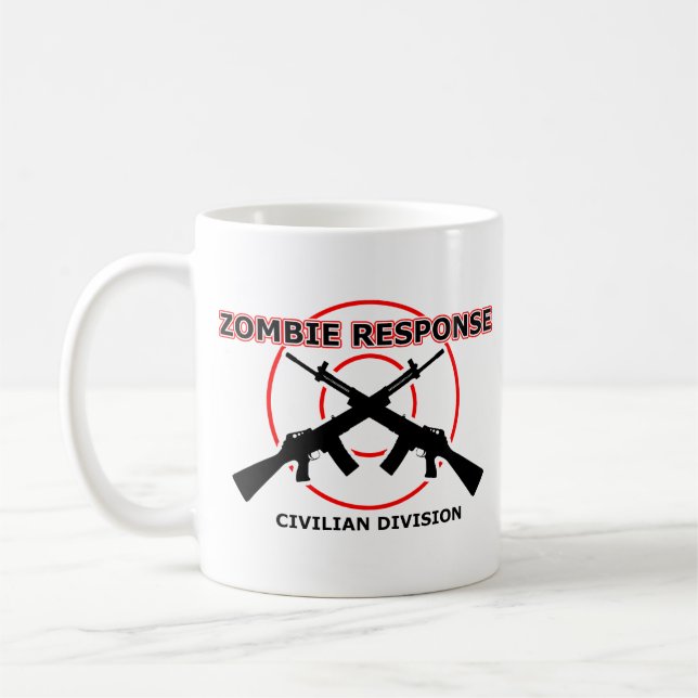 Zombie Response Funny Mug Humor (Left)
