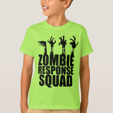 Zombie Response Squad Scary Arms Reaching Kids T-shirt at Zazzle