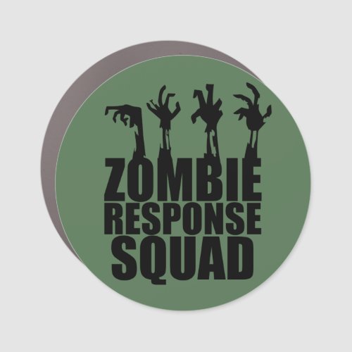 Zombie Response Squad Scary Arms Reaching Up Car Magnet