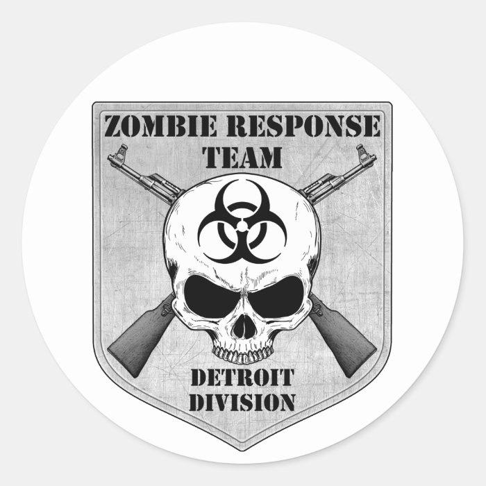 Zombie Response Team Detroit Division Sticker