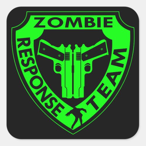 Zombie Response Team Square Sticker