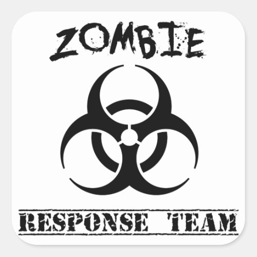 Zombie Response Team Stickers Large