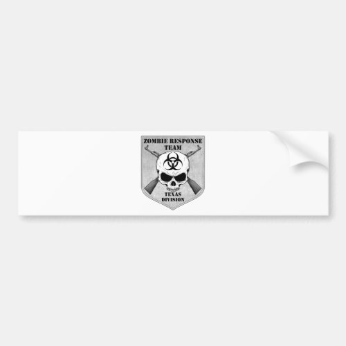 Zombie Response Team Texas Division Bumper Sticker