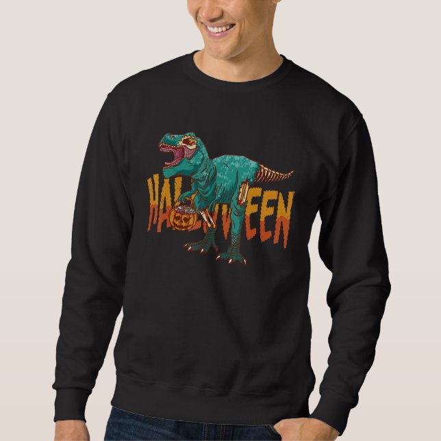Zombie Rex Halloween Costume Men Women Kids Rex Sweatshirt (Front)