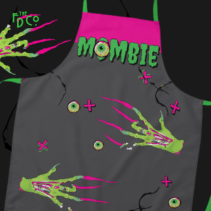 Zombie Rippin’ Eyeball Poppin’ Funky Funny Mombie Apron