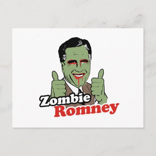 Zombie Romneypng Postcard