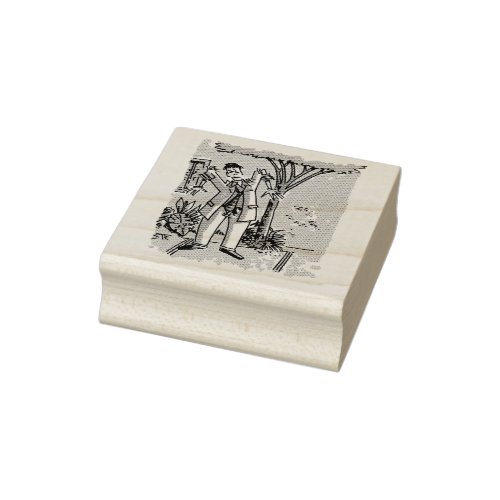 Zombie rubber stamp no handle