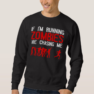 Zombie Running For Men Women Halloween Running Sweatshirt