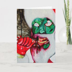 Zombie Santa Christmas card