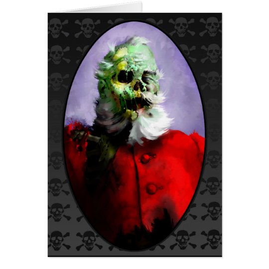 Zombie Santa Christmas Card