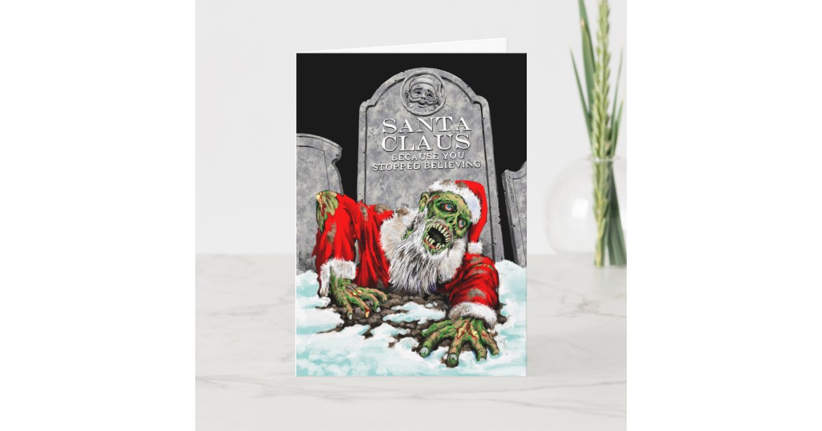 zombie christmas cards