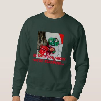 Zombie Santa Christmas Jumper Sweatshirt by Melmo_666 at Zazzle