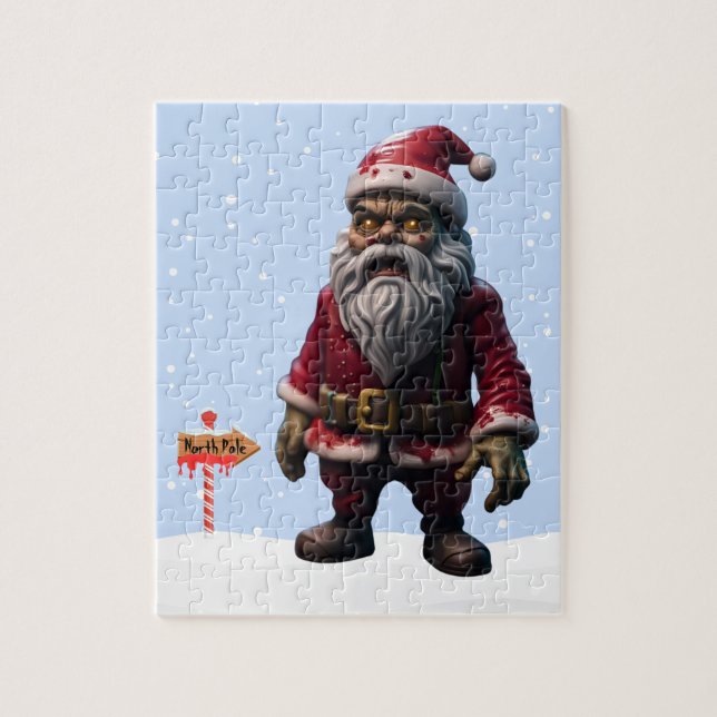 Zombie Santa Claus Puzzle (Vertical)