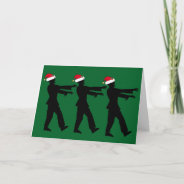 Zombie Santa Funny Green Christmas Humor Holiday Card at Zazzle