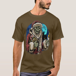 Zombie Santa Funny Sarcastic Ugly Christmas  T-Shirt