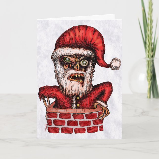 Zombie Santa - Greeting Card (Front)