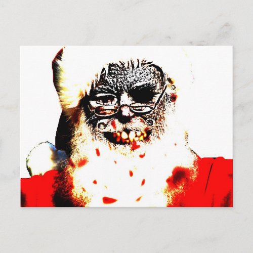 Zombie Santa Postcard