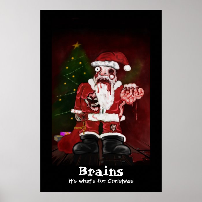 Zombie Santa Print