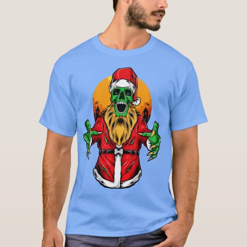 Zombie Santa Scary T_Shirt