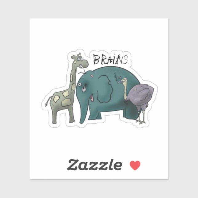 Zombie Savanna Sticker (Sheet)